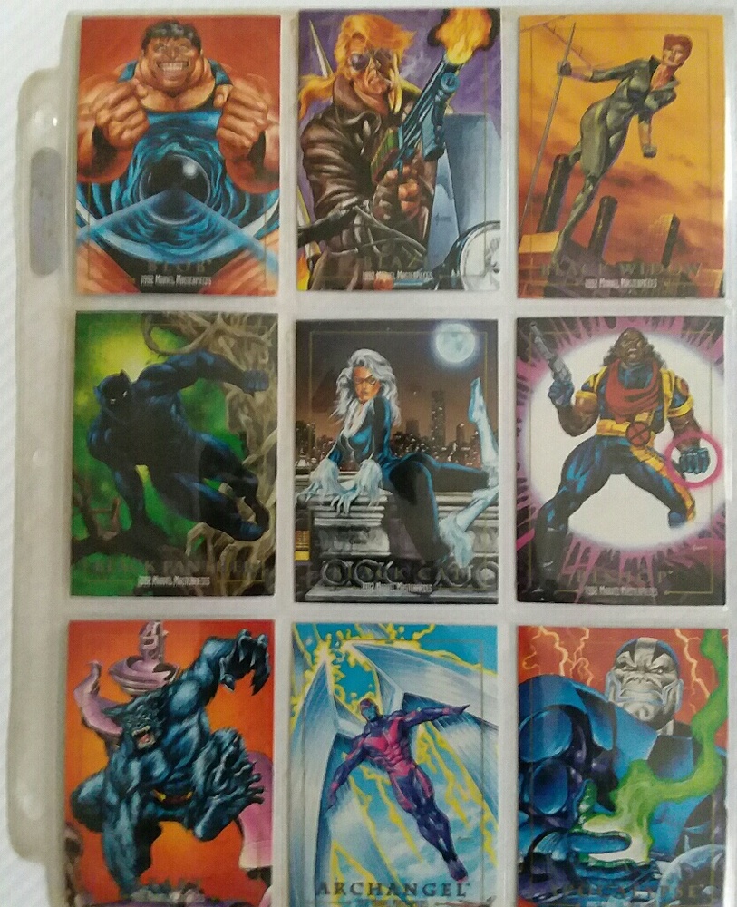 MARVEL COMIC CARDS/& Binder